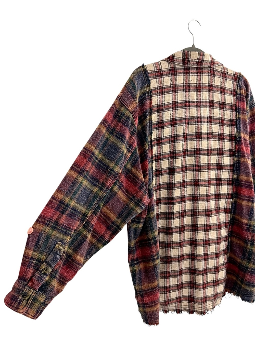 BDG Urban Outfitters Kaden Mixed Plaid Button-Down Shirt - Picture 13 of 13